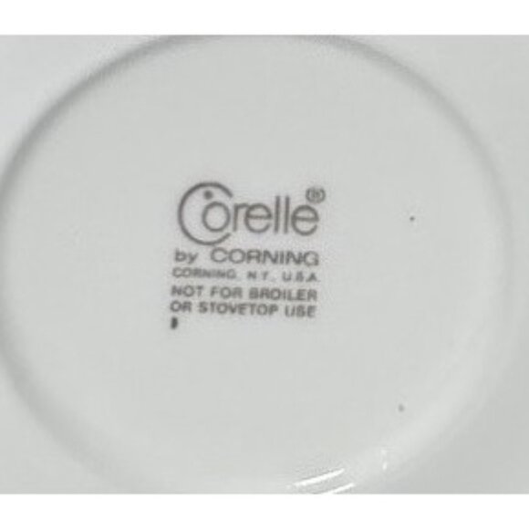 Vintage Corelle Butterfly Gold Tea Cups With Hook Handles and Saucers Set of 2 - Picture 11 of 12